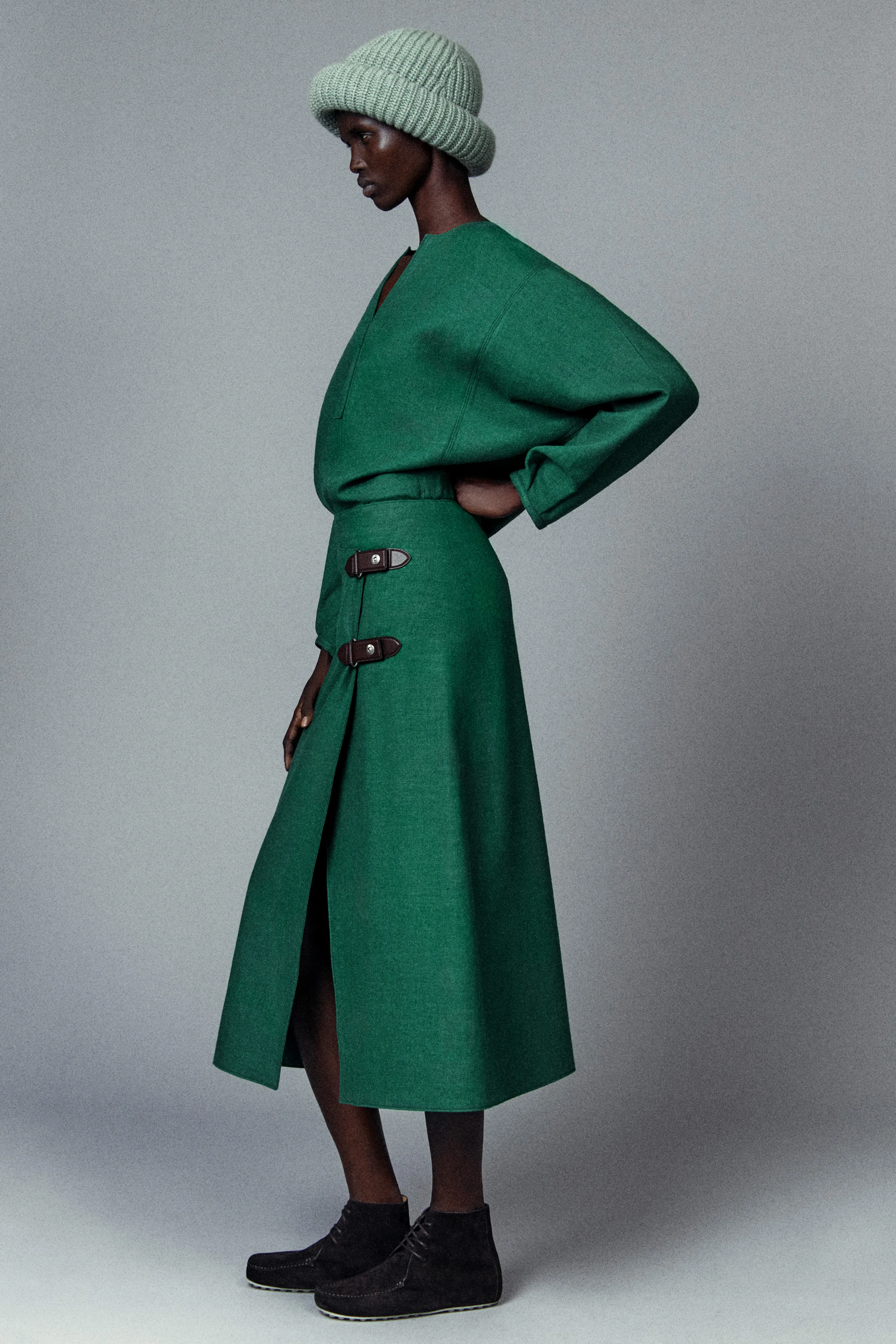 Loro Piana グリーントップス Loro Piana - Pale Leaf Green Cotton Crewneck Sweater